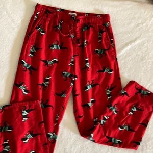 Christmas Dino PJ pants